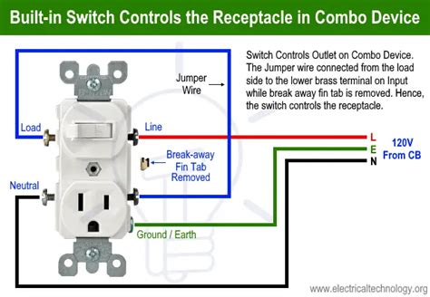wire combo switch outlet combo device wiring