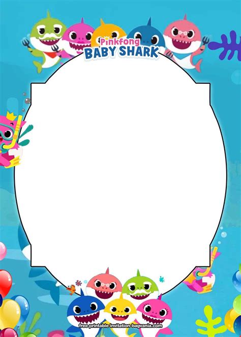 baby shark  template  printable templates