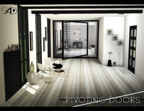 pivoting doors  mesh sims  designs