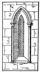 Gothic Architecture Arch Template Pages sketch template