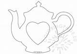 Teapot Printable Outline Coloringpage sketch template