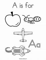 Coloring Letter Pages Aa Words Things Tracing Alphabet Ant Printable Print Picket Fence Twistynoodle Start Colouring Color Worksheets Kids Sheets sketch template
