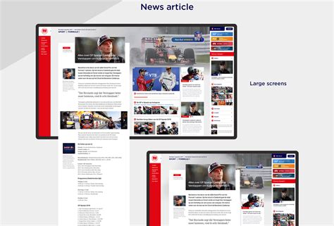 nunl  news website redesign  behance