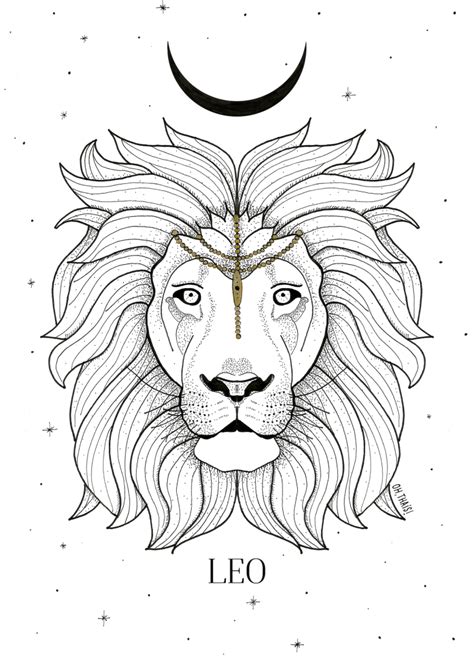 sun  leo     wemystic zodiac leo art horoscope