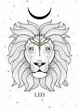 Zodiac Horoscope Sternzeichen Signo Lapiz Zodiaco Star Signos Signe Löwe Zodiaque Astrology Bonitos sketch template