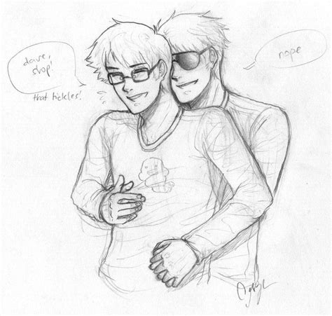 pin  dave strider  colouring male sketch art homestuck