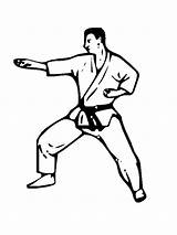 Marziali Karate Coloratutto sketch template