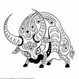 Chinese Coloring Pages Ox Year Horoscope Choose Board sketch template