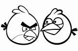 Angry Birds Coloring Pages Bird Printable Drawing Kids Outline Simple Drawings Red Print Clipart Cliparts Cardinal Color Book sketch template