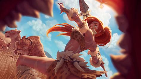 fond d écran 3840x2160 px ouvrages d art chasseur nidalee league of legends femmes