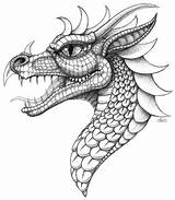 Dragon Coloring Pages Stasher Deviantart Kleuren Drawings Dragons Scale Volwassenen Voor Adult Adults sketch template