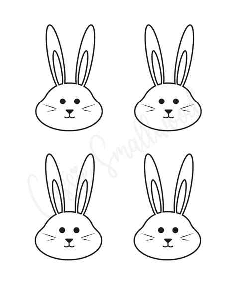 bunny face  printable printable form templates  letter