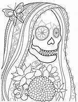 Muertos Dia Corpse Colorear Coleccion sketch template