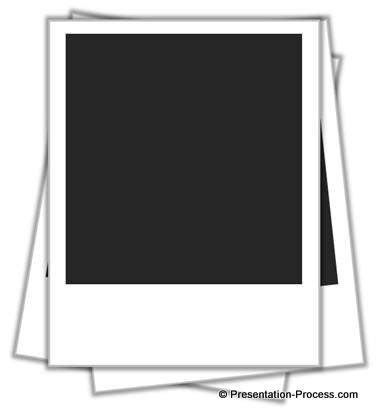 easy polaroid picture frame  powerpoint