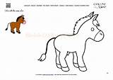 Coloring Donkey Example Color Jenny Animals Farm sketch template
