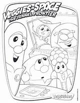 Coloring Space Veggies Veggietales Printables Pages sketch template