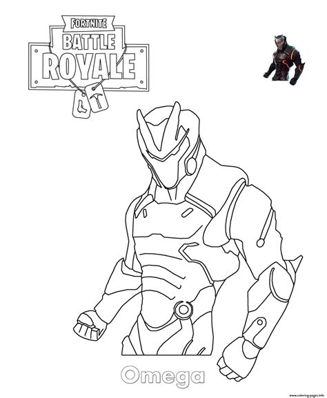 omega fortnite coloring page printable coloring home