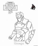 Omega Coloring Fortnite Pages Printable sketch template