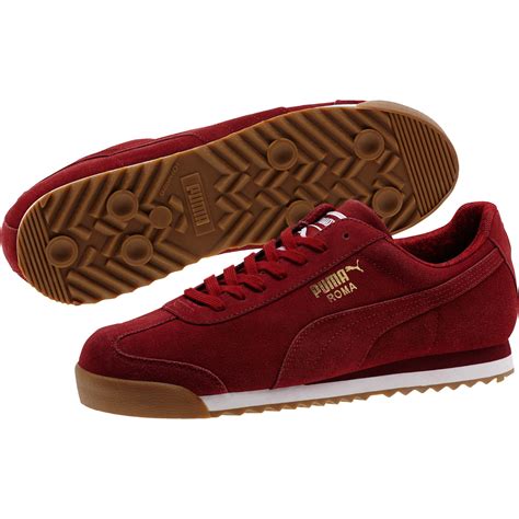 Puma Roma Suede Paisley Men S Sneakers In Red For Men Lyst