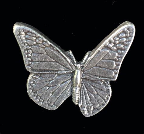 pewter butterfly lapel pin