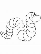 Worm Coloring Pages Printable Cute Worms Clipart Color Cartoon Print Apple Preschool Kids Colour Book Pdf Sheets Visit Animal Library sketch template