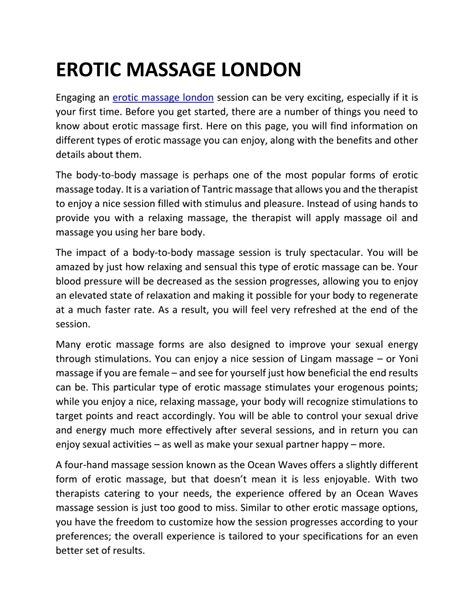 Ppt Erotic Massage London Powerpoint Presentation Free Download Id