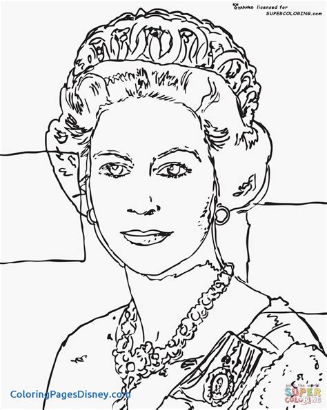 queen elizabeth ii coloring pages  getcoloringscom  printable