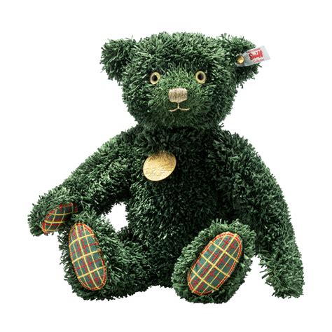 steiff teddies  tomorrow green christmas teddy bear  steiff shop