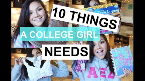 10 Things Every College Girl Needs Biancacelinexo♡ Youtube