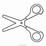 Scissors Coloring Pair Color Pages Icon sketch template