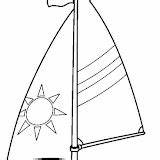 Sailboat Coloring Pages Sailling Ship Kids sketch template