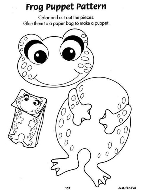 frog puppet pattern work projects pinterest puppet frogs