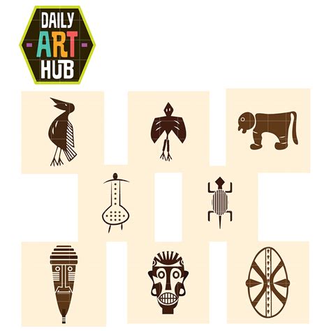 african symbols clip art set daily art hub graphics alphabets svg