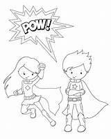 Superhero Crazylittleprojects sketch template