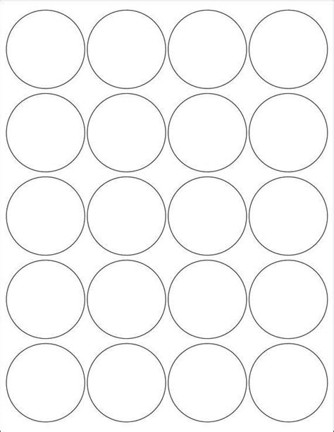 printable circle stickers