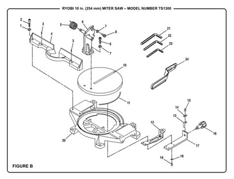 Ryobi Ts1300 10 Miter Saw Parts And Accessories