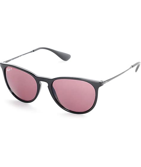 ray ban erika polarized classic violet mirror sunglasses zumiez