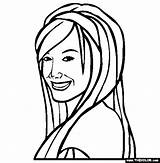 Coloring Pages Ashley Tisdale Disney Channel Characters Actress Color Famous Drawing Thecolor Character Debby Ryan Step Popular sketch template