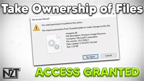 ownership  files  folders  windows   youtube