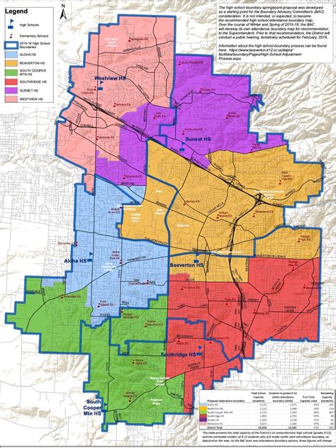 beaverton releases preliminary high school boundary change map oregonlivecom