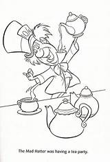 Hatter Alice Wonderland Colorare Cappellaio Matto Colorluna Hatters Meraviglie Paese Delle sketch template