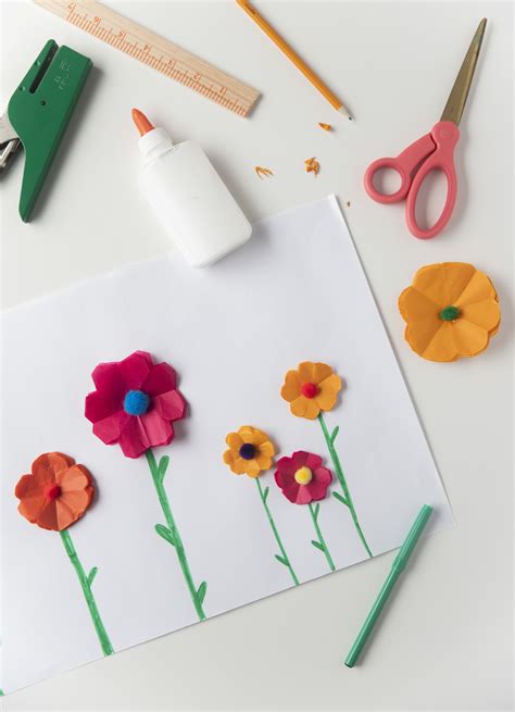 tissue paper flower art  kids