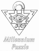 Yu Gi Oh Coloring Pages Drawing Card Print Printable Millennium Puzzle Getdrawings sketch template
