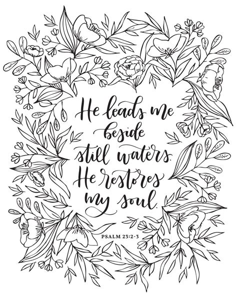 printable psalm  coloring pages   gambrco