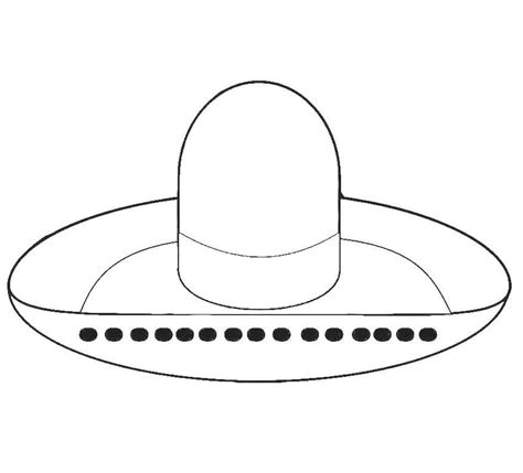 sombrero coloring page printable