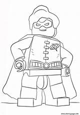 Batman Robin Coloring Lego Pages Printable Book sketch template