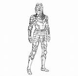 Female Draw Realistic Warrior Armor Whole Functional Fight Ready sketch template
