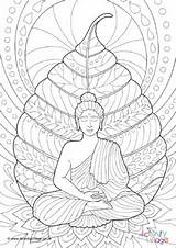 Buddha Colouring Pages Coloring Tree Clipart Vesak Drawing Adults Kids Drawings Bodhi Older Buddhist Mindfulness Mandala Sheets Leaf Activityvillage Wesak sketch template