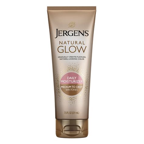 jergens natural glow sunless tanning daily body lotion medium  deep