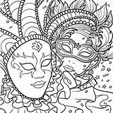 Gras Masks Bestcoloringpagesforkids Carnival sketch template